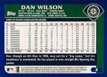 2003 Topps #2 Dan Wilson Back