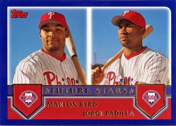 2003 Topps #322 Marlon Byrd / Jorge Padilla Front