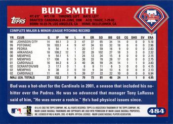 2003 Topps #484 Bud Smith Back