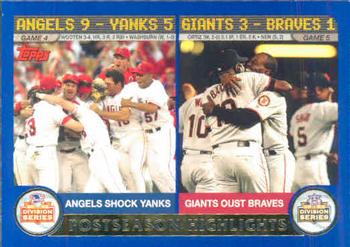 2003 Topps #351 Angels & Giants Team Shots Front