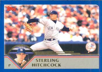 2003 Topps #430 Sterling Hitchcock Front