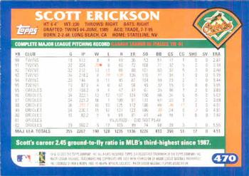 2003 Topps #470 Scott Erickson Back