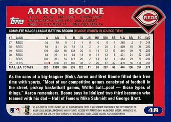 2003 Topps #48 Aaron Boone Back