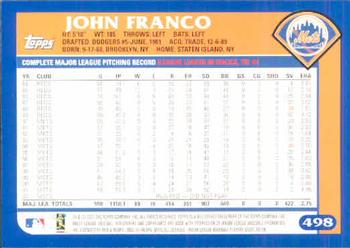 2003 Topps #498 John Franco Back