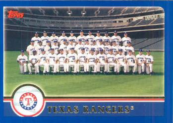 2003 Topps #658 Texas Rangers Front
