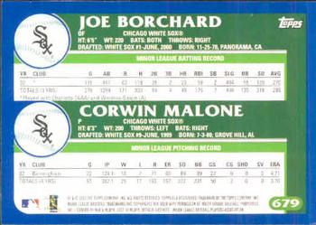 2003 Topps #679 Joe Borchard / Corwin Malone Back