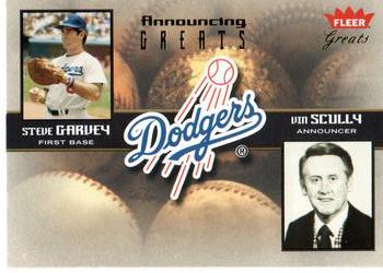 2004 Fleer Greats of the Game - Announcing Greats #2AG Vin Scully / Steve Garvey Front