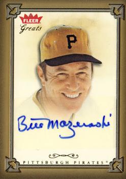 2004 Fleer Greats of the Game - Autographs #GBA-BM Bill Mazeroski Front