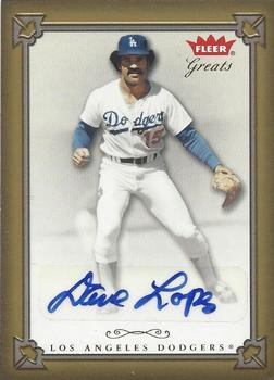 2004 Fleer Greats of the Game - Autographs #GBA-DL Davey Lopes Front