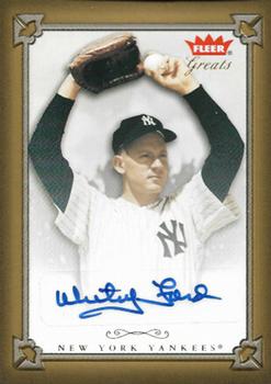 2004 Fleer Greats of the Game - Autographs #GBA-WF Whitey Ford Front