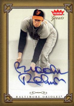 2004 Fleer Greats of the Game - Autographs #GBA-BR Brooks Robinson Front