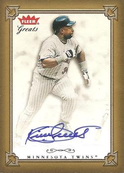 2004 Fleer Greats of the Game - Autographs #GBA-KP Kirby Puckett Front