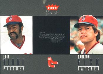 2004 Fleer Greats of the Game - Battery Mates #10 BM Luis Tiant / Carlton Fisk Front