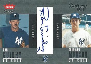 2004 Fleer Greats of the Game - Battery Mates Single Autographs #BMSA RG-TM Ron Guidry / Thurman Munson Front