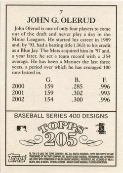 2003 Topps 205 #7 John Olerud Back