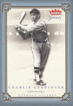 2004 Fleer Greats of the Game - Blue #10 Charlie Gehringer Front