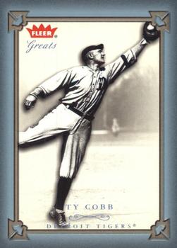 2004 Fleer Greats of the Game - Blue #2 Ty Cobb Front