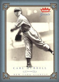 2004 Fleer Greats of the Game - Blue #11 Carl Hubbell Front
