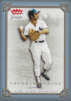 2004 Fleer Greats of the Game - Blue #17 Thurman Munson Front