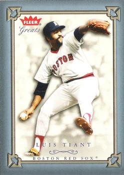 2004 Fleer Greats of the Game - Blue #51 Luis Tiant Front