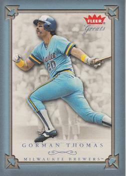 2004 Fleer Greats of the Game - Blue #58 Gorman Thomas Front