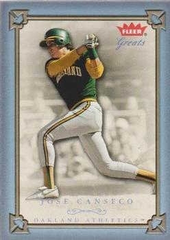 2004 Fleer Greats of the Game - Blue #33 Jose Canseco Front