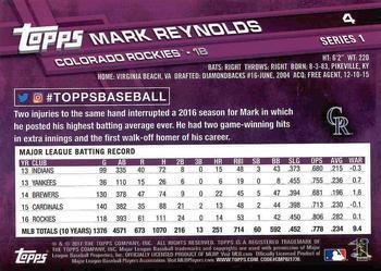 2017 Topps - Limited Edition #4 Mark Reynolds Back