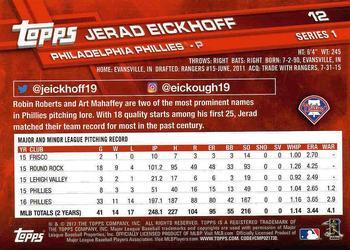 2017 Topps - Limited Edition #12 Jerad Eickhoff Back