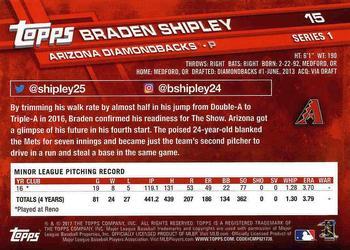 2017 Topps - Limited Edition #15 Braden Shipley Back