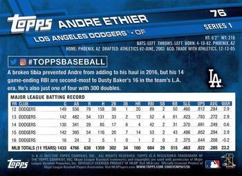 2017 Topps - Limited Edition #76 Andre Ethier Back