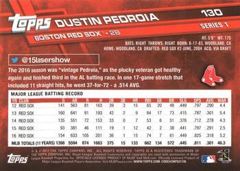 2017 Topps - Limited Edition #130 Dustin Pedroia Back