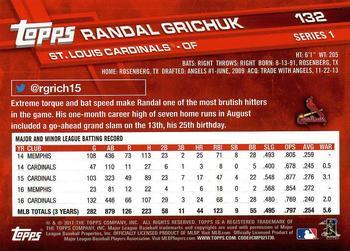 2017 Topps - Limited Edition #132 Randal Grichuk Back