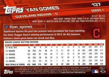 2017 Topps - Limited Edition #137 Yan Gomes Back