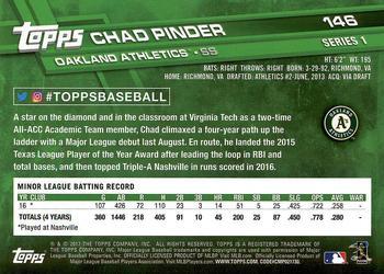 2017 Topps - Limited Edition #146 Chad Pinder Back
