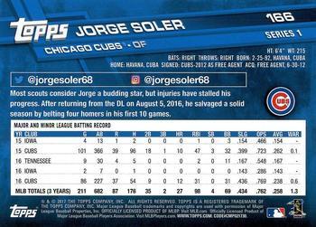2017 Topps - Limited Edition #166 Jorge Soler Back