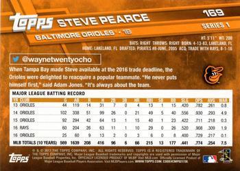 2017 Topps - Limited Edition #169 Steve Pearce Back