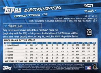 2017 Topps - Limited Edition #207 Justin Upton Back
