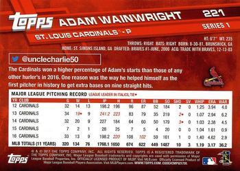 2017 Topps - Limited Edition #221 Adam Wainwright Back