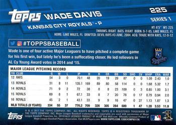 2017 Topps - Limited Edition #225 Wade Davis Back