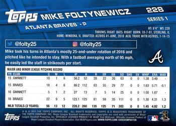 2017 Topps - Limited Edition #228 Mike Foltynewicz Back