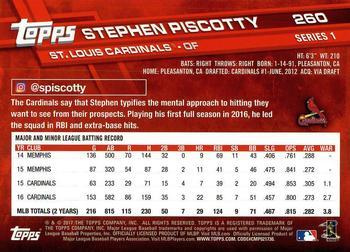2017 Topps - Limited Edition #260 Stephen Piscotty Back