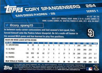 2017 Topps - Limited Edition #264 Cory Spangenberg Back