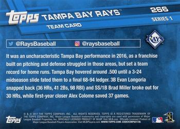 2017 Topps - Limited Edition #266 Tampa Bay Rays Back