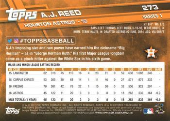 2017 Topps - Limited Edition #273 A.J. Reed Back