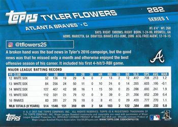2017 Topps - Limited Edition #282 Tyler Flowers Back
