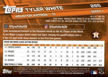 2017 Topps - Limited Edition #285 Tyler White Back