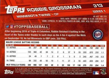 2017 Topps - Limited Edition #313 Robbie Grossman Back