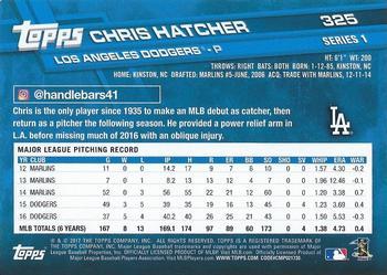 2017 Topps - Limited Edition #325 Chris Hatcher Back