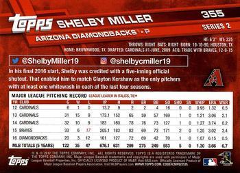 2017 Topps - Limited Edition #355 Shelby Miller Back