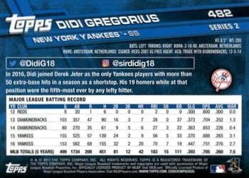 2017 Topps - Limited Edition #482 Didi Gregorius Back